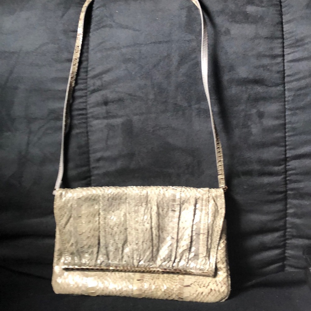 Genuine Snakeskin clutch/strap handbag